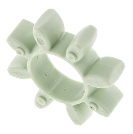 Corona dentada para acoplamiento de garras ROTEX tamaño 24 64 Shore D verde - KTR
