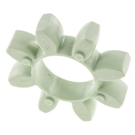 Corona dentada para acoplamiento de garras ROTEX tamaño 42 64 Shore D verde - KTR