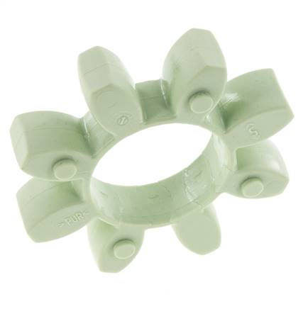 Corona dentada para acoplamiento de garras ROTEX tamaño 48 64 Shore D verde - KTR