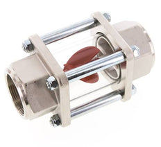 G1 1/4'' indicador de caudal de latón con rodete 9-55 l/min 15 bar