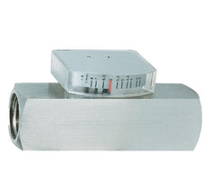 Caudalímetro de área variable G1'' de acero inoxidable para aceite 30-90 l/min 300 bar