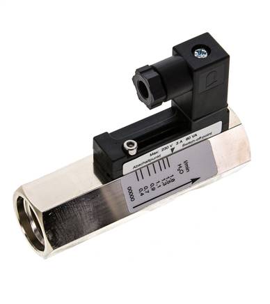 Interruptor de caudal de área variable para agua 0.4-1.8 l/min 300 bar G1/2'' de latón