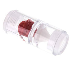 G1/4'' indicador de caudal de policarbonato con rodete y filtro