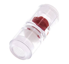 G1/4'' indicador de caudal de policarbonato con rodete y filtro