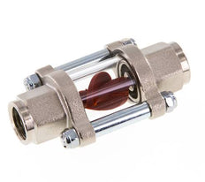 G1/4'' indicador de caudal de latón con rodete 0.6-3 l/min 25 bar