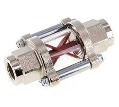 G3/8'' indicador de caudal de latón con rodete 1.1-5.5 l/min 25 bar