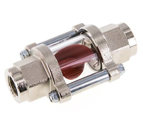 G3/8'' indicador de caudal de latón con rodete 1.1-5.5 l/min 25 bar
