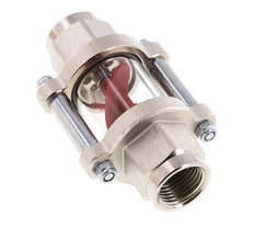 G1/2'' indicador de caudal de latón con rodete 1.3-6.3 l/min 25 bar