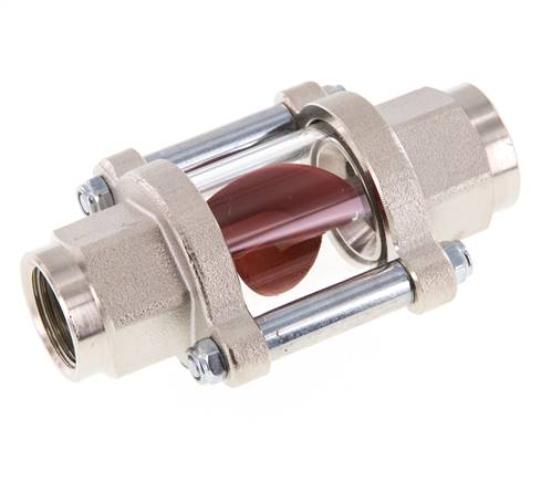 G1/2'' indicador de caudal de latón con rodete 1.3-6.3 l/min 25 bar