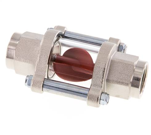 G1/2'' indicador de caudal de latón con rodete 1.3-6.3 l/min 25 bar