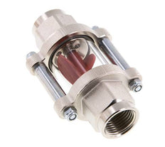 G1/2'' indicador de caudal de latón con rodete 1.3-6.3 l/min 25 bar