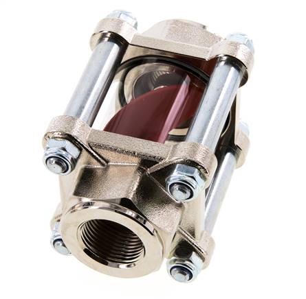 G3/4'' indicador de caudal de latón con rodete 1.6-17 l/min 25 bar