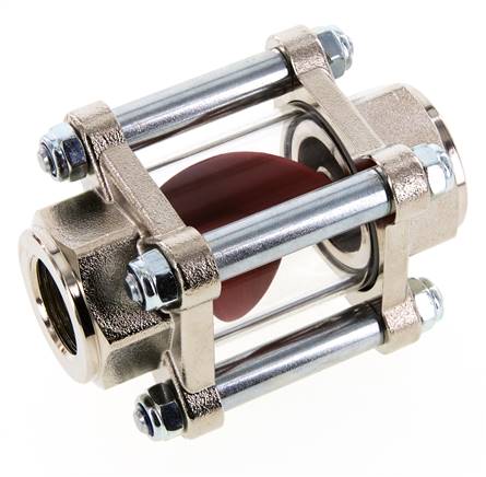 G3/4'' indicador de caudal de latón con rodete 1.6-17 l/min 25 bar