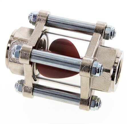 G3/4'' indicador de caudal de latón con rodete 1.6-17 l/min 25 bar