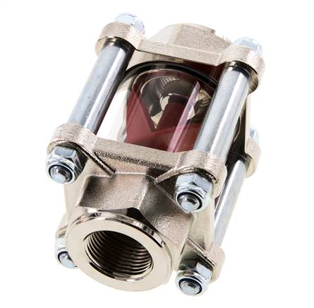 G3/4'' indicador de caudal de latón con rodete 1.6-17 l/min 25 bar