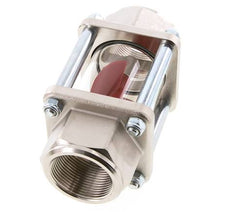 G1 1/2'' indicador de caudal de latón con rodete 11-60 l/min 15 bar