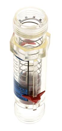 Caudalímetro de área variable G1'' de plástico para agua 2-20 l/min