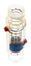 Caudalímetro de área variable G1'' de plástico para agua 2-20 l/min