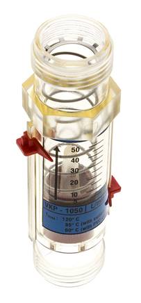 Caudalímetro de área variable G1'' de plástico para agua 5-50 l/min
