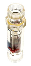 Caudalímetro de área variable G1'' de plástico para agua 10-80 l/min