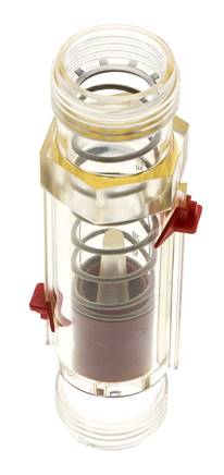 Caudalímetro de área variable G1'' de plástico para agua 10-80 l/min