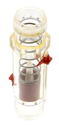 Caudalímetro de área variable G1'' de plástico para agua 20-100 l/min