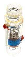 Caudalímetro de área variable G1'' de plástico para agua 20-100 l/min