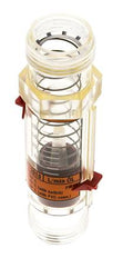 Caudalímetro de área variable G1'' de plástico para aceite 100 cSt 1-18 l/min