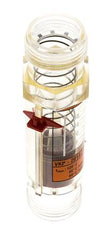 Caudalímetro de área variable G1'' de plástico para aceite 100 cSt 1-18 l/min