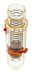 Caudalímetro de área variable G1'' de plástico para aceite 100 cSt 2-30 l/min