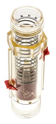Caudalímetro de área variable G1'' de plástico para aceite 100 cSt 2-30 l/min