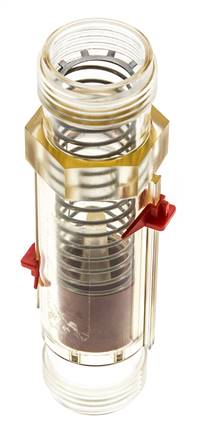Caudalímetro de área variable G1'' de plástico para aceite 100 cSt 2-30 l/min