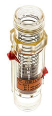 Caudalímetro de área variable G1'' de plástico para aceite 100 cSt 2-30 l/min