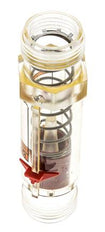 Caudalímetro de área variable G1'' de plástico para aceite 100 cSt 10-75 l/min