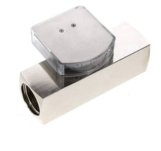Caudalímetro de área variable G1'' de latón para aceite 0.1-0.8 l/min 250 bar