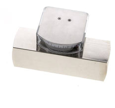 Caudalímetro de área variable G1'' de latón para aceite 0.1-0.8 l/min 250 bar