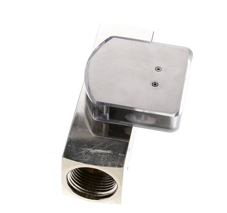 Caudalímetro de área variable G1'' de latón para aceite 0.1-0.8 l/min 250 bar