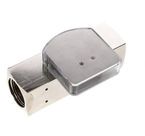 Caudalímetro de área variable G1'' de latón para aceite 0.1-0.8 l/min 250 bar