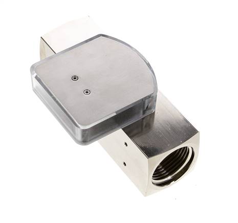 Caudalímetro de área variable G1'' de latón para aceite 0.1-0.8 l/min 250 bar