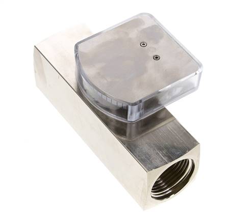 Caudalímetro de área variable G1'' de latón para aceite 0.5-1.5 l/min 250 bar