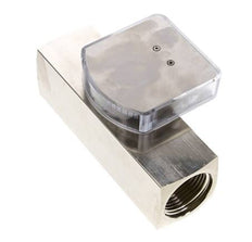 Caudalímetro de área variable G1'' de latón para aceite 0.5-1.5 l/min 250 bar