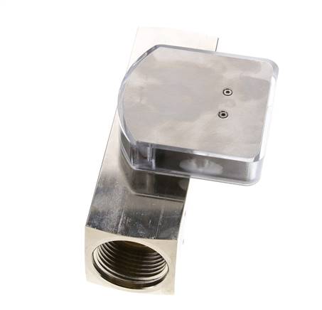 Caudalímetro de área variable G1'' de latón para aceite 0.5-1.5 l/min 250 bar