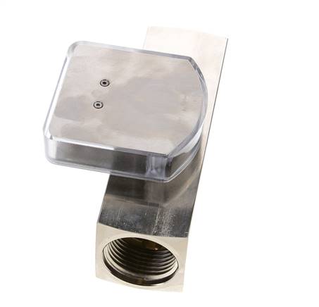 Caudalímetro de área variable G1'' de latón para aceite 0.5-1.5 l/min 250 bar