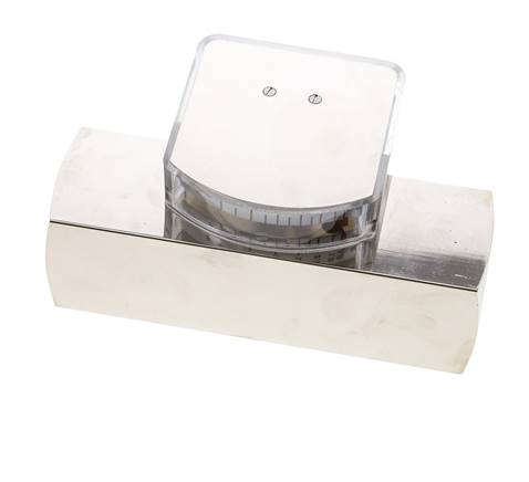 Caudalímetro de área variable G1'' de latón para aceite 1-4 l/min 250 bar