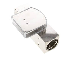Caudalímetro de área variable G1'' de latón para aceite 1-4 l/min 250 bar