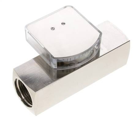 Caudalímetro de área variable G1'' de latón para aceite 2-8 l/min 250 bar