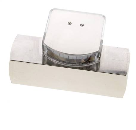 Caudalímetro de área variable G1'' de latón para aceite 2-8 l/min 250 bar