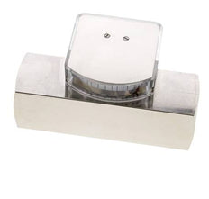Caudalímetro de área variable G1'' de latón para aceite 2-8 l/min 250 bar