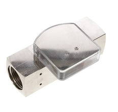 Caudalímetro de área variable G1'' de latón para aceite 2-8 l/min 250 bar