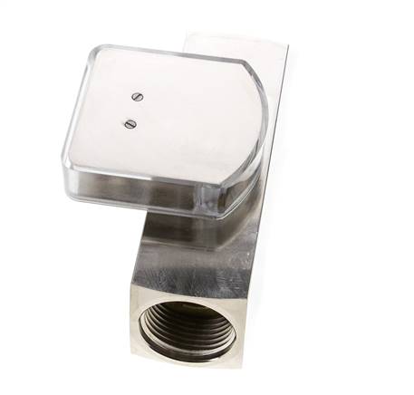 Caudalímetro de área variable G1'' de latón para aceite 2-8 l/min 250 bar